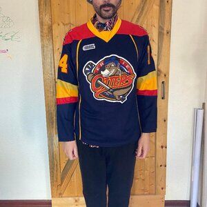 Reebok Dane Fox CHL Erie Otters Hockey Jersey Large